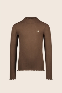 Like Flo rib longsleeve Eef choco (F508-5400-470)